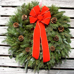 mix greens wreath